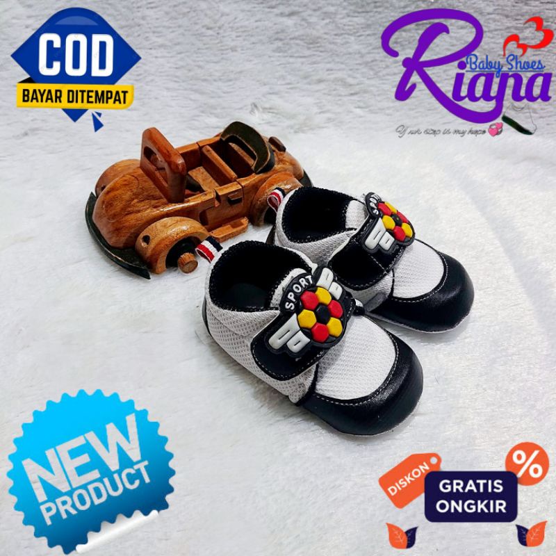 Sepatu bayi prewalker RS11 motif sport usia 5-15 Bulan