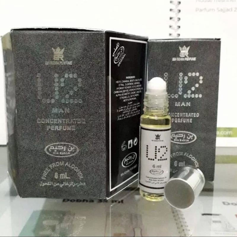 Parfum U2 MAN Minyak Wangi Roll On Non Alkohol Kemasan 6ml