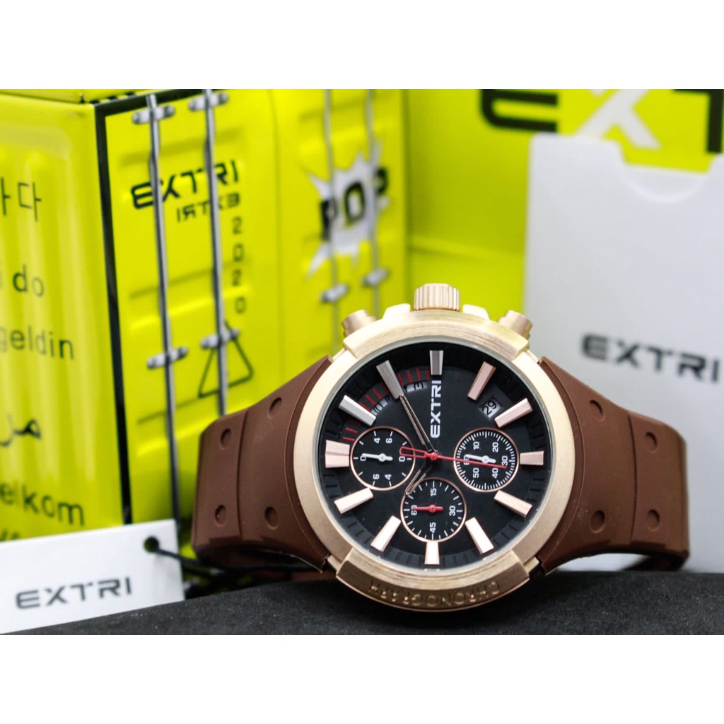 Jam Tangan Pria EXTRI Watch Original X6058 Special Edition EXTRI Container Box FIFA WORLD CUP 2022 QATAR 974 STADIUM