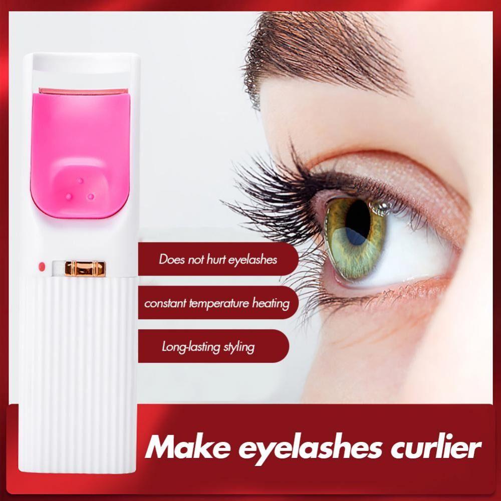 Augustina Penjepit Bulu Mata Panas Listrik Portable Quick Styling Eyelash Lifted Clip Natural Curl Tahan Lama Aksesoris Makeup