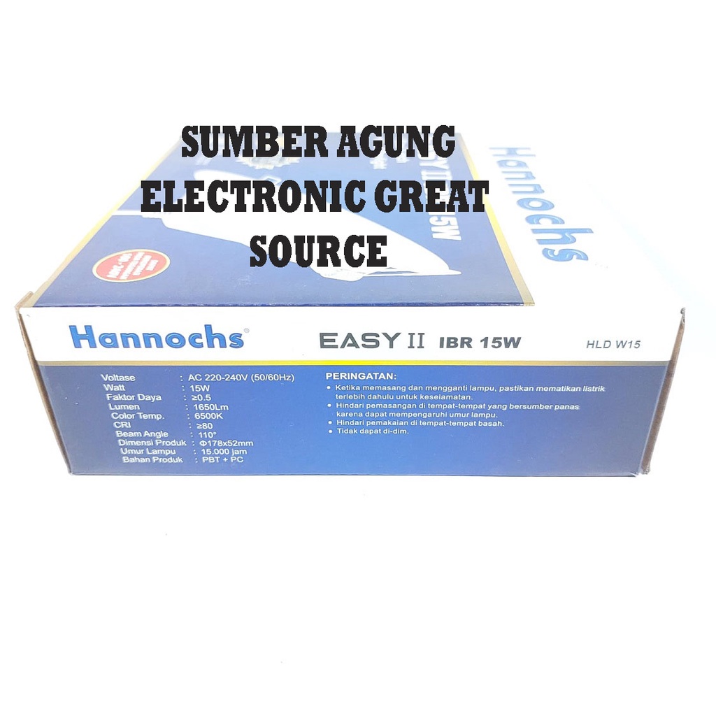 Hannochs Downlight Tanam LED Easy II IBR 15W 6inch Lebar Putih Cool