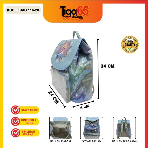 TAS RANSEL / Backpack / Tas Punggung / Ransel / Tas Anak / Karakter / Bag Ransel 116-20 Frozen