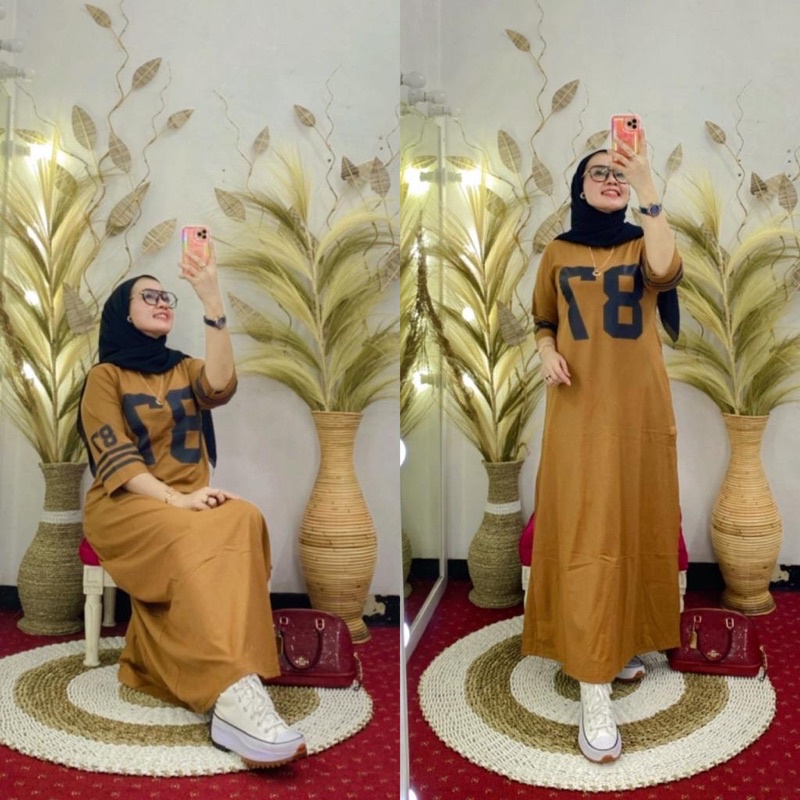 GAMIS WANITA KAOS TERBARU BY NABIL 87 KEKINIAN PREMIUM