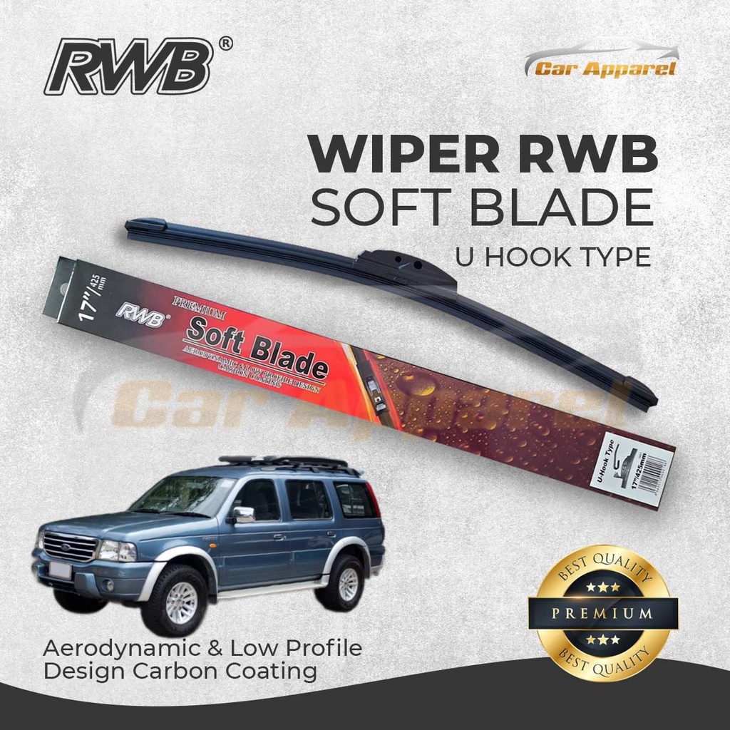 Wiper RWB Soft Ford Everest 2001-2006 Hybrid / Windshield Ford Everest