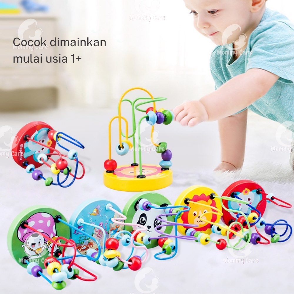 MOMMYCARE MINI ROUND BEAD/ MINI ROUND BEADS / MAINAN ALUR KAWAT KECIL / MINI WIREMAZE GAME / MAZE