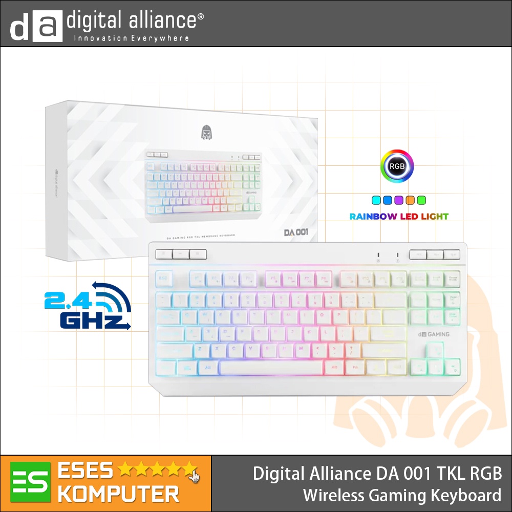 Keyboard DA Digital Alliance DA 001 Wireless TKL RGB | Keyboard Gaming