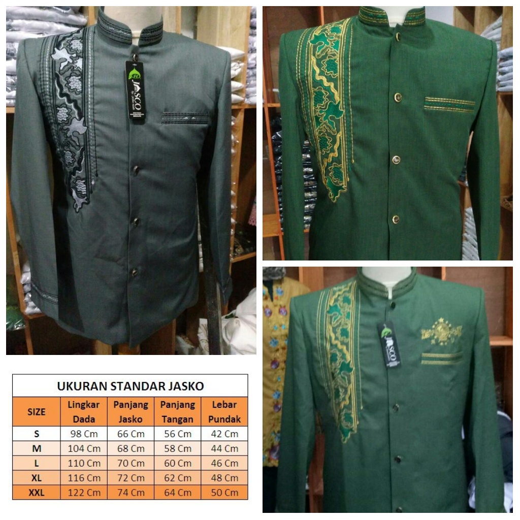 Jasko Tasik Jas Koko Pria Bordir Motif Sorban Batik By Jasco Original Baju Muslim Pria Berkualitas
