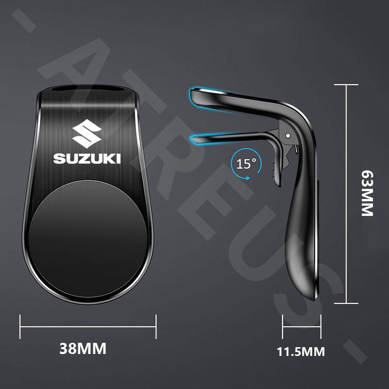 Suzuki Bracket Magnet Mobil Navigasi Ponsel Braket Anti Slip Cocok Untuk ERTIGA Splash Swift XL7 SX4 Jimny Vitara Katana Car Phone Holder Smartphone Stand
