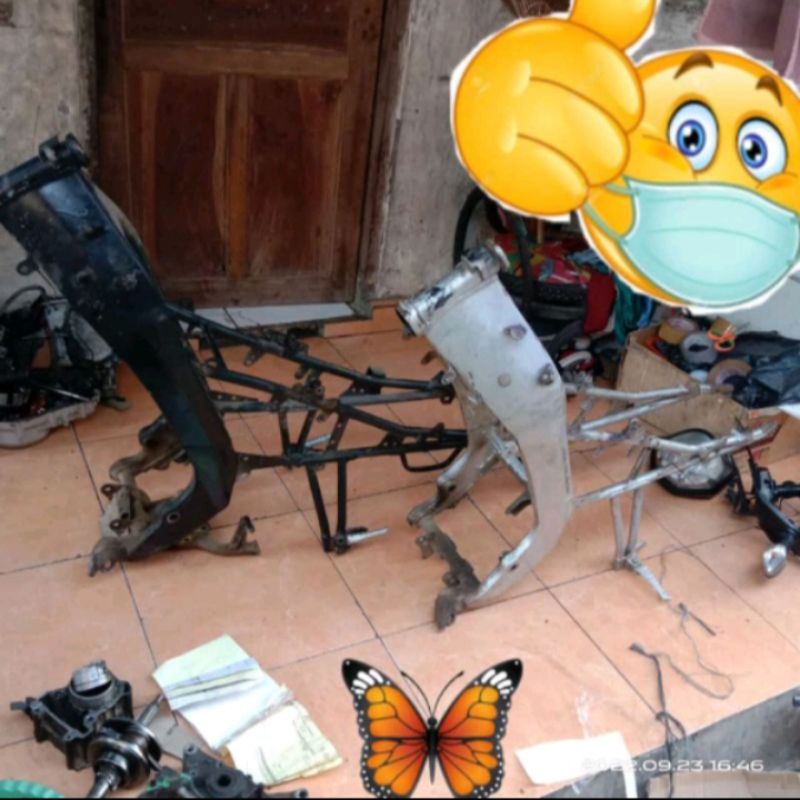 Frame Sasis Rangka Vixion Old Original Copotan / Yamaha Vixion