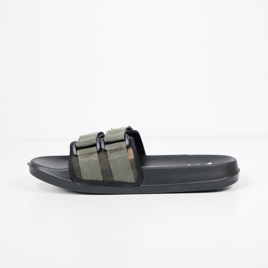 Footwear21.Id  -  Freddo Army Black | Slippers | Sandal Pria | Slide Slip on | Sendal Anti Licin Ringan Selop  | Sandal Murah