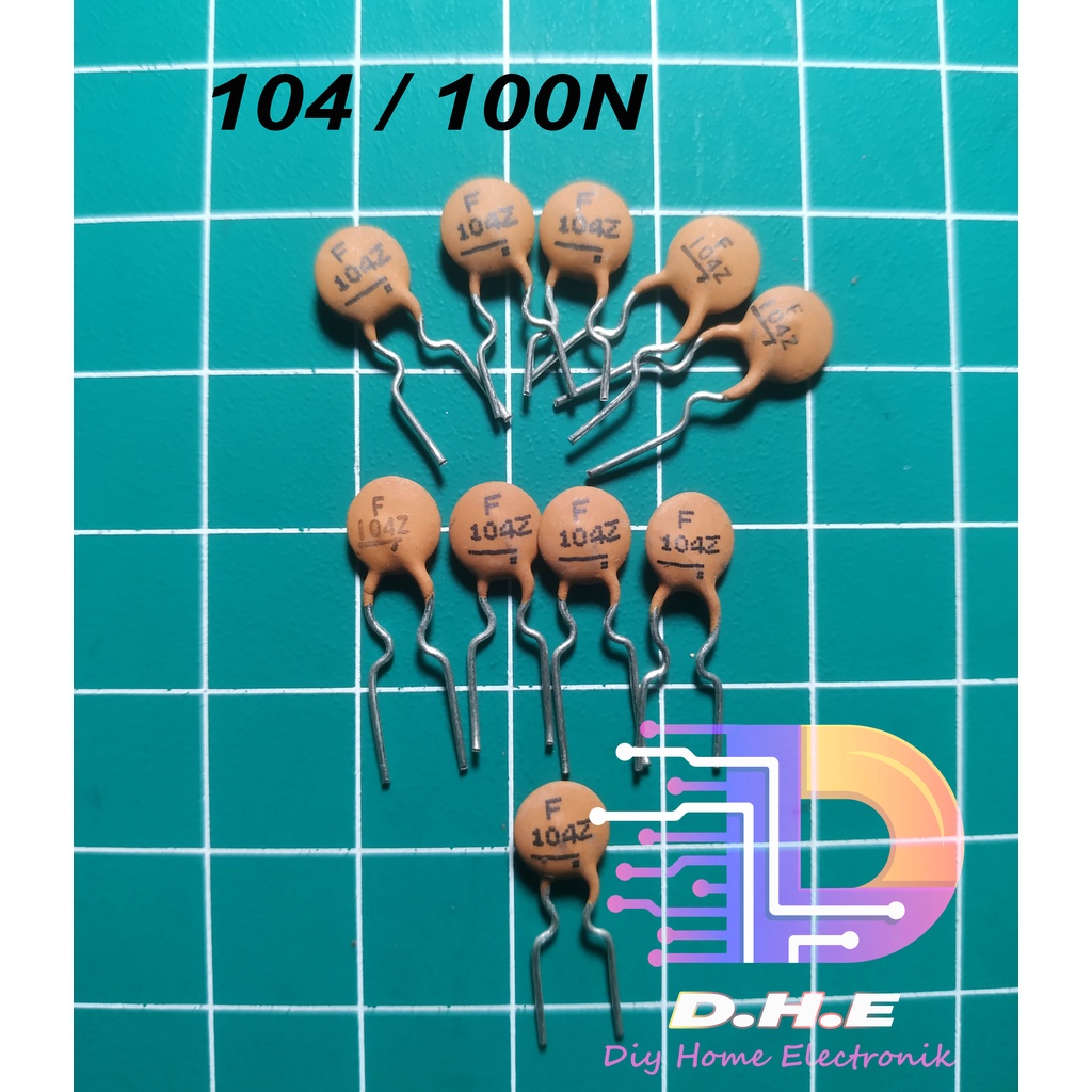 104 Kapasitor Kramik 100n 10pcs