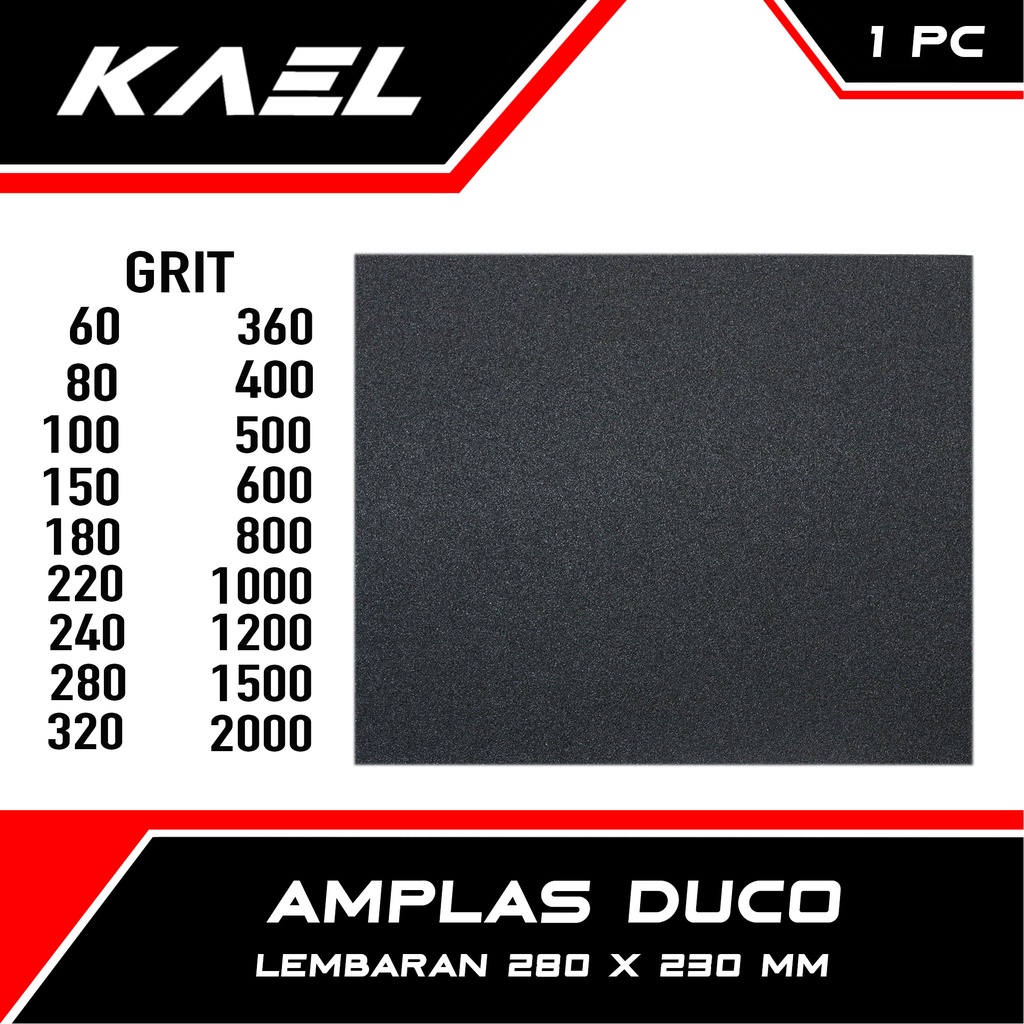 Amplas Duco Grit 60 80 100 120 150 180 220 240 280 320 360 400 500 600 800 1000 1200 2000 Ampelas Lebaran Kertas Abrasive Paper