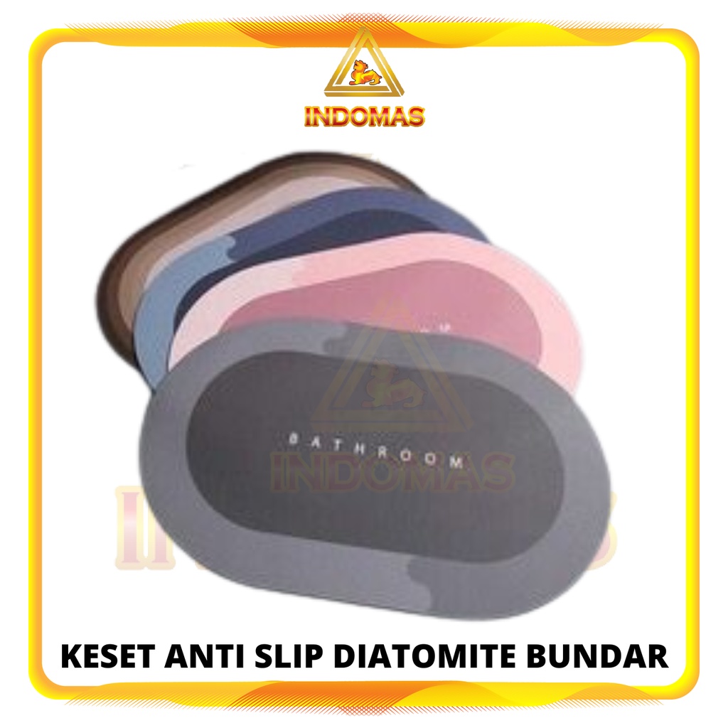 IM - KESET ANTI SLIP DIATOMITE / KESET DIATOMITE BULAT, BUNDAR, OVAL / KESET ANTI SLIP / KESET KAKI 