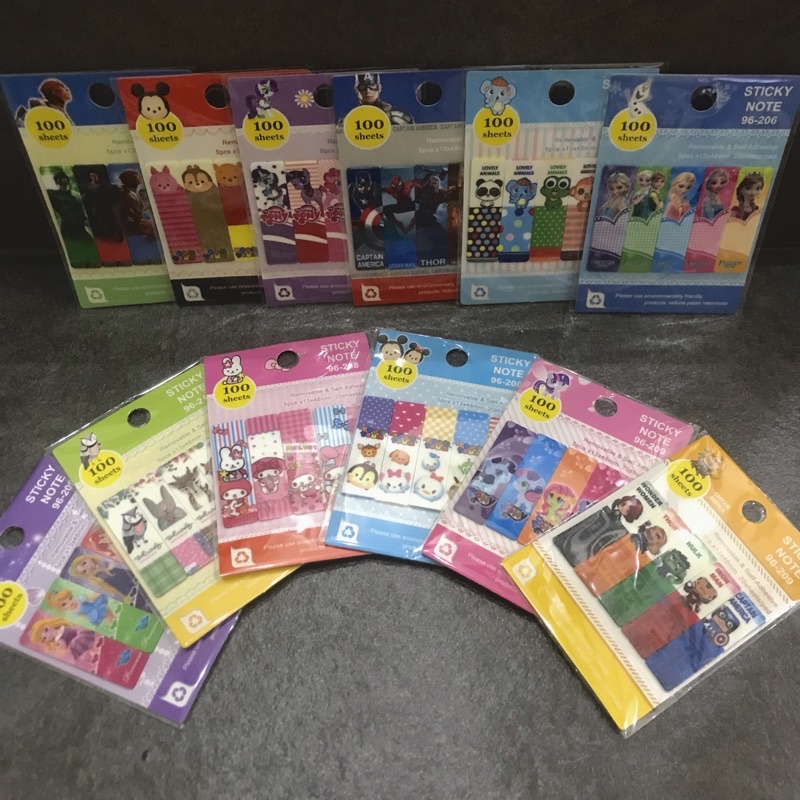 

Sticky Note Lucu karakter My Melody Tsum tsum Princess My Little Pony Avengers Justice League