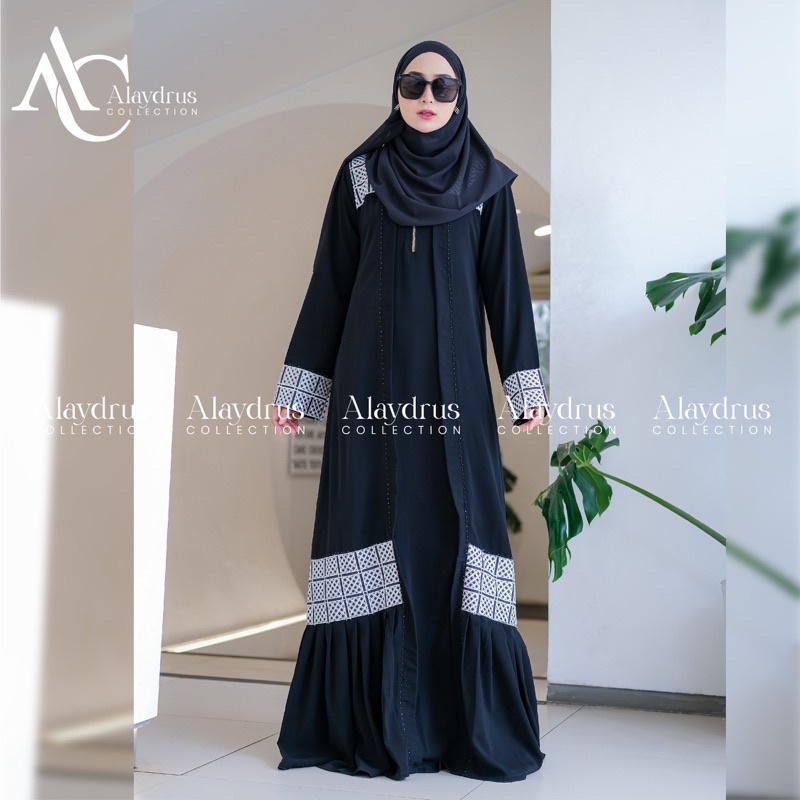 Abaya Gamis Syari Hitam Arab Saudi Bahan Jetblack Turkey Umroh Abaya Dubai 890