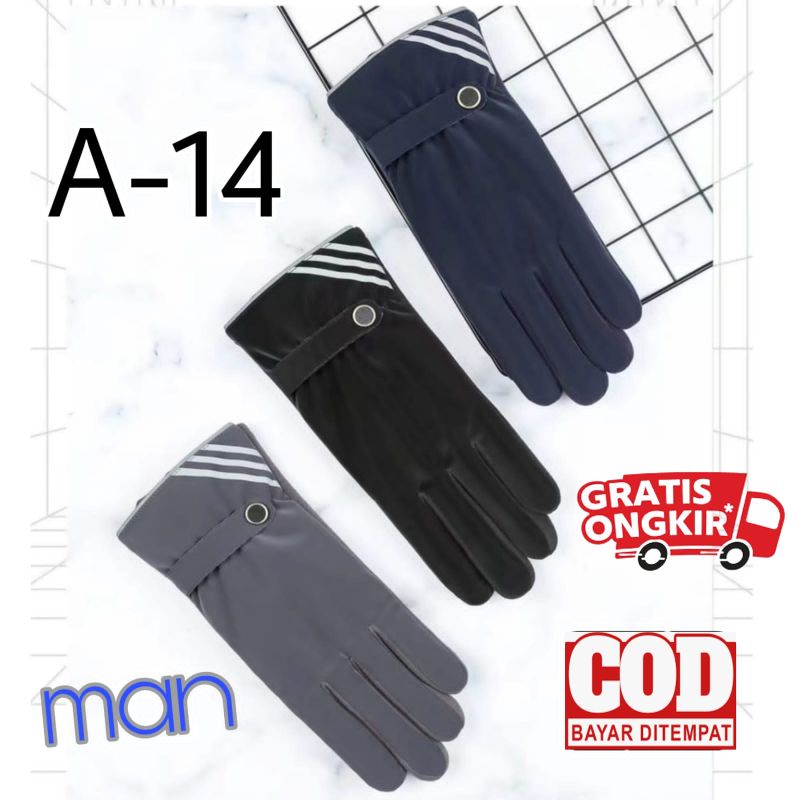 sarung tangan pria man glove fashion tebal A-14