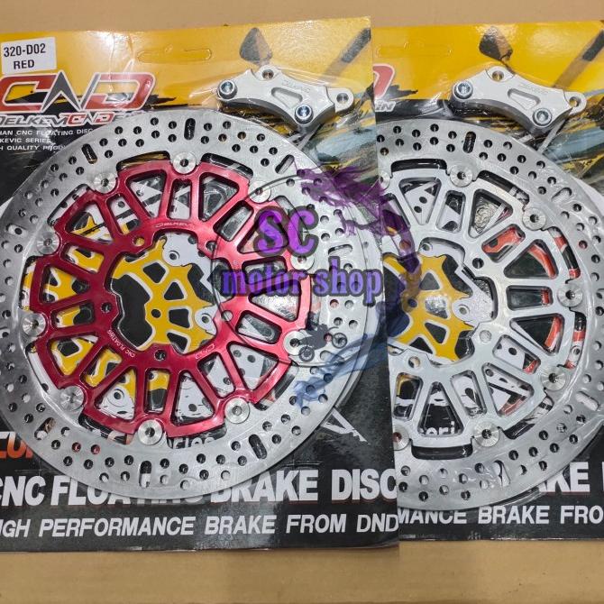 Piringan cakram depan DELKEVIC + breket cnc vixion old - vixion nvl