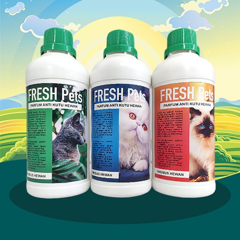 FP HDPE - Parfum Kucing Pewangi Kucing Parfum Grooming Kucing Parfum Anjing Kelinci Literan 500 ml Wangi Anti Scabies