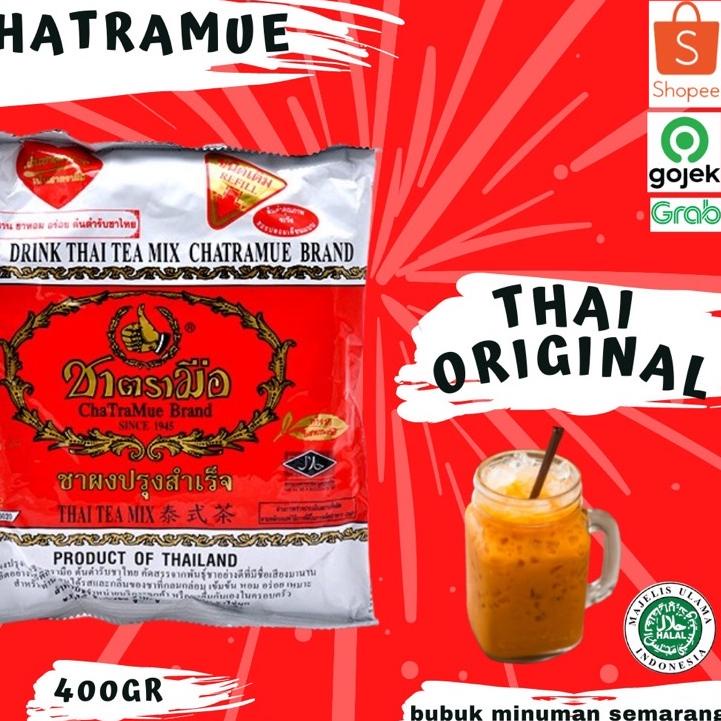 

✓ TERChatramue thai original 400gr Thai tea Teh Merah Hot