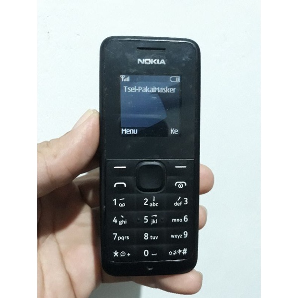 hp nokia 105 bekas second (hp cas batre)