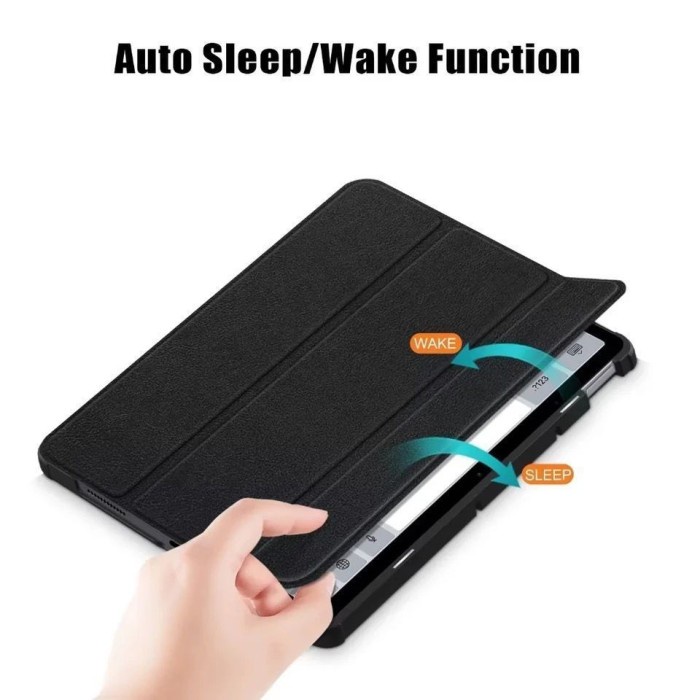 Leather Flip Case Xiaomi Redmi Pad 10.61&quot; Magnetic Auto Sleep Casing Black / Softcase Redmi Pad 10.61 TPU Tablet / Flip Case Bluemoon