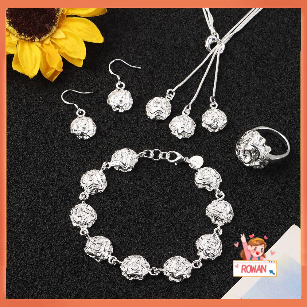 R-flower 1set Perhiasan Fashion Kit Indah Capung Hati Bintang Perlengkapan Pernikahan Anting Cincin