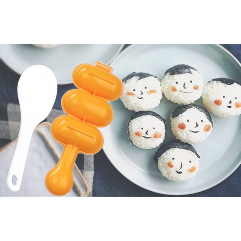 Alat Cetak Nasi Bento Sushi Mold Rice Ball Shaker Lucu