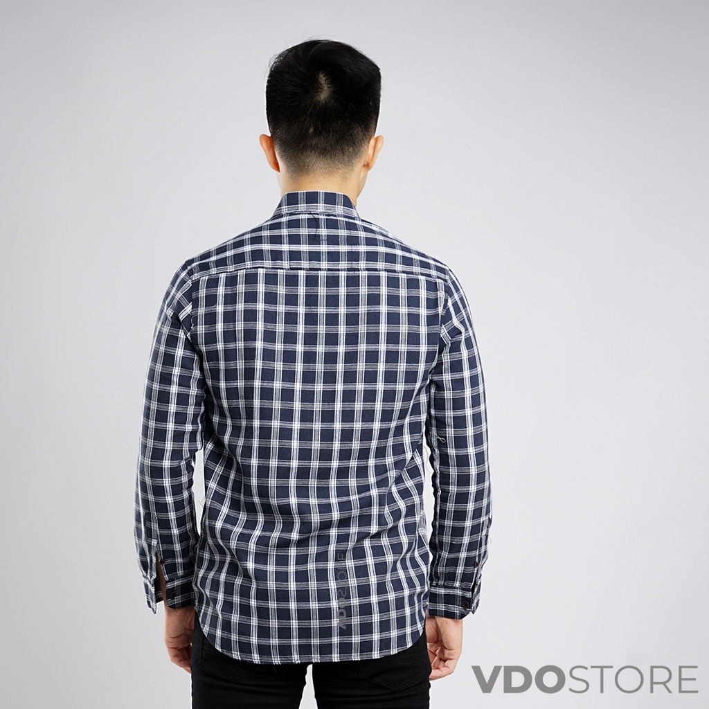 KEMEJA FLANEL PRIA 12B DOUBLE CASUAL NAVY - M L XL XXL 3XL - KEMEJA LENGAN PANJANG VDOSTORE DEWASA BAJU FLANNEL TANGAN PANJANG HITAM NAVY ABU MOTIF KEMEJA COWOK MURAH DEWASA SANTAI TEBAL KUALITAS IMPORT BAJU CATUR PANEL FANEL