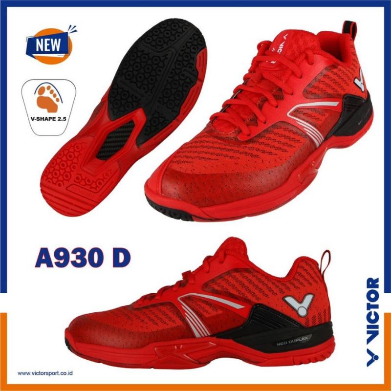 Jual Sepatu Bulutangkis Victor A D Merah Red Sepatu Badminton Victor