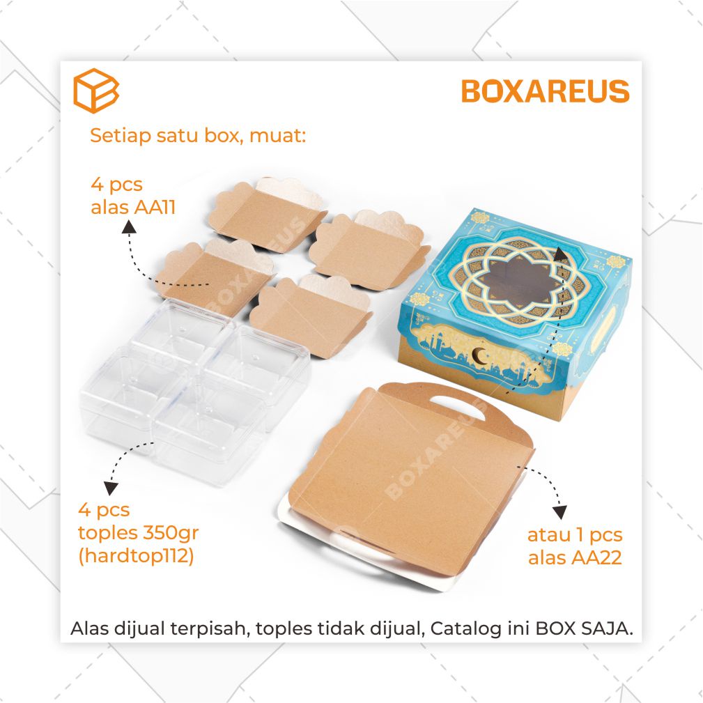 Cake Box Packaging Hampers Lebaran Kotak Kue Idul Fitri Kemasan | CB2210 IF