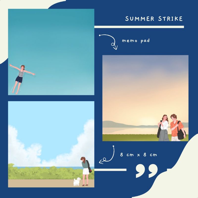 

SUMMER STRIKE KDRAMA MEMO PAD | KDRAMA MERCHANDISE