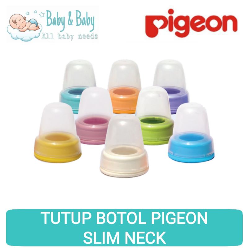 PIGEON Screw Cap + Nipple Cover Slim Neck | Ring dan Penutup Botol Dot Slim Neck | Tutup Botol Susu