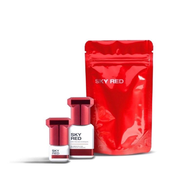 EYELASH EXTENSION GLUE / LEM BULUMATA / sky red / sky rose glue