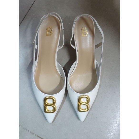 Kylie Mid Heels Buttonscarves As Is