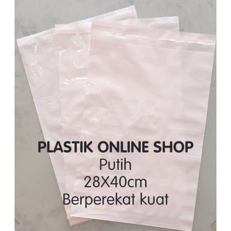 

PLASTIK PACKING ONLINE SHOP 28X40 BERPEREKAT KUAT-ISI 65 PCS