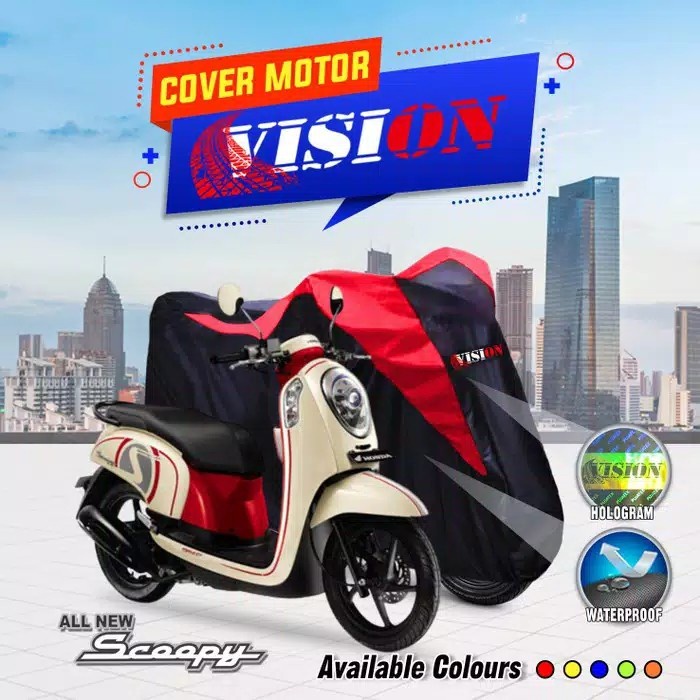 COVER SARUNG MOTOR HONDA SCOOPY WATERPROOF ANTI AIR KUALITAS OUTDOOR