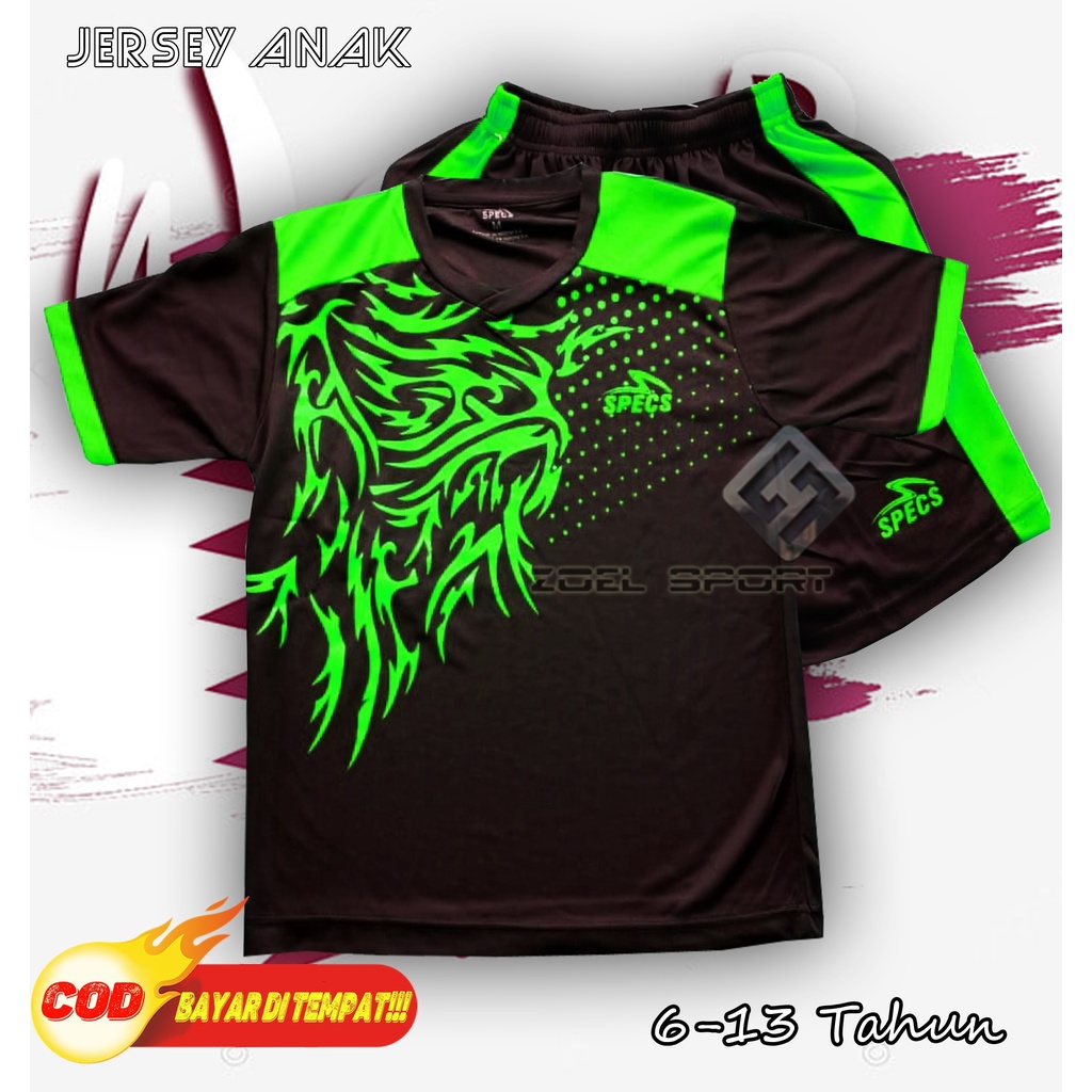 Baju Stelan Futsal Anak Anak Terbaru 2023 untuk umur 6-13 Tahun