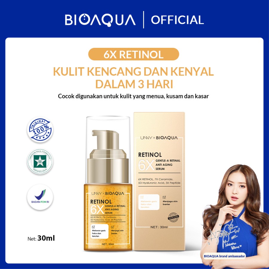 ✨ AKU MURAH ✨ BIOAQUA 6X Gentle-A Retinol Serum Anti Aging Essence 30ml