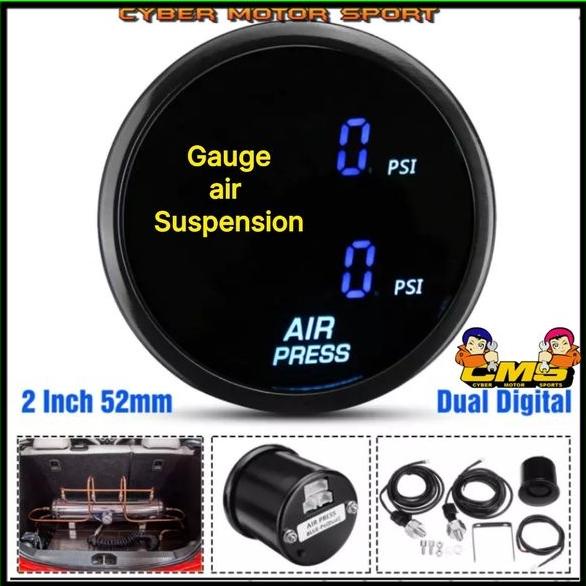Gauge Air Suspension . Indikator Tekanan Suspensi Udara Universal.