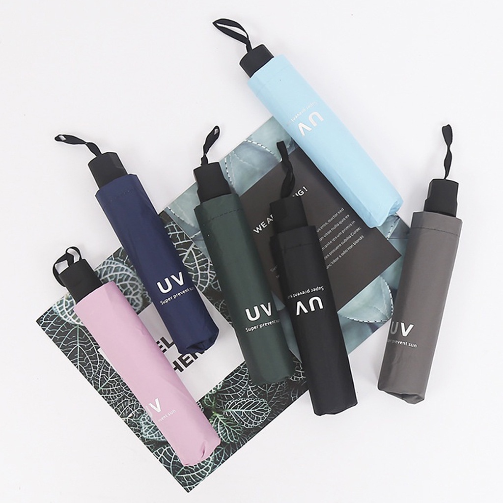 INFY - Payung Lipat Anti Sinar UV Folding Travel Umbrella Bagus Bahan Tebal Warna Warni Estetik R854