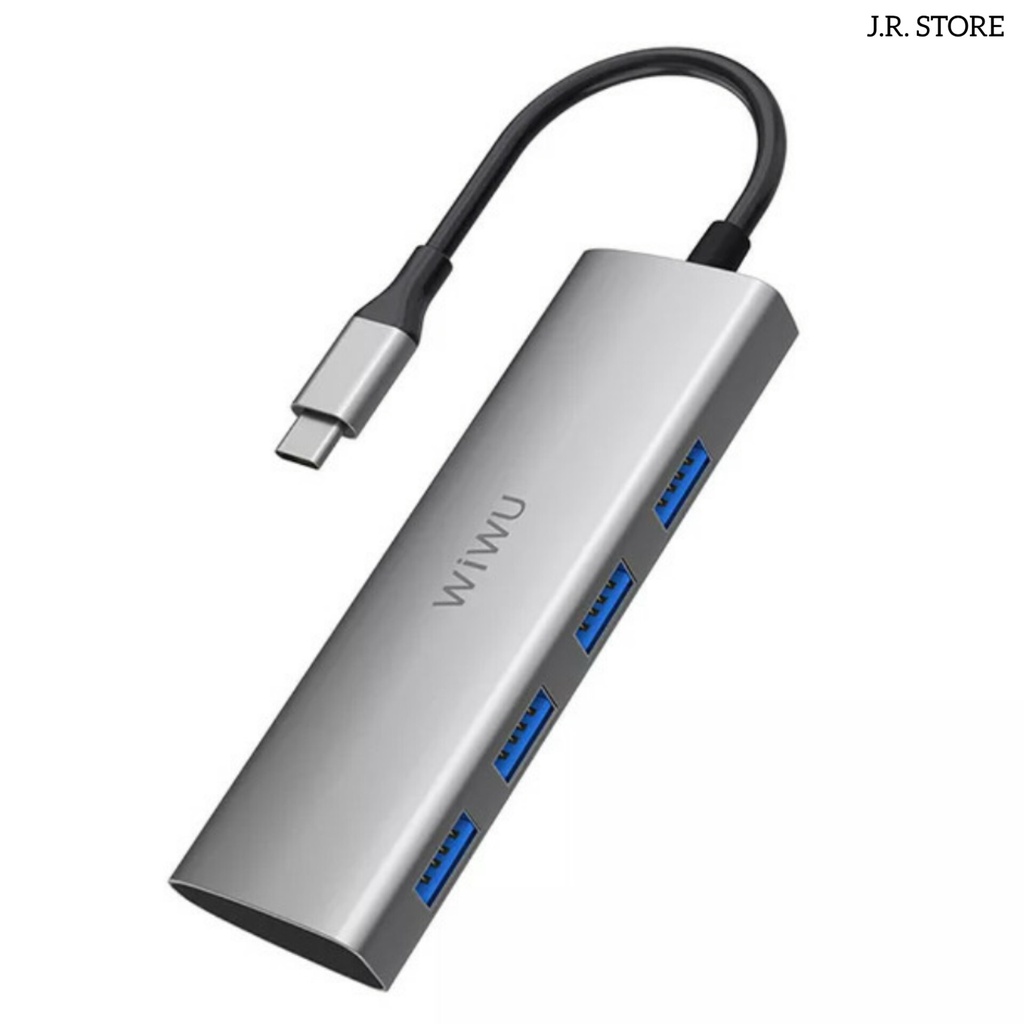 WIWU ALPHA 4in1 A440 USB C ke USB 3.0 HUB / TYPE C ke MULTI USB PORTS