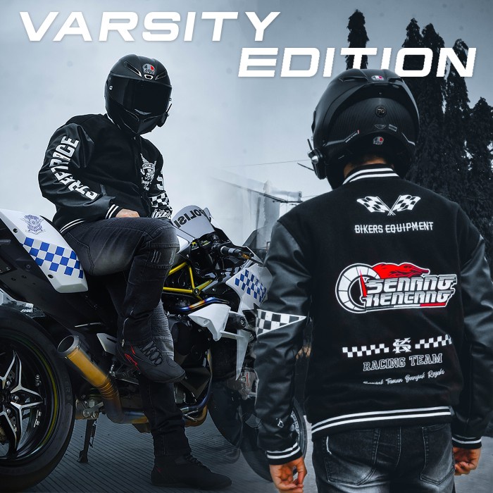 ⭐BISA COD⭐ JAKET VARSITY SENANG KENCANG - S