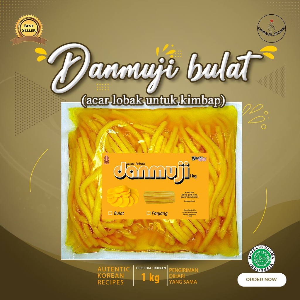 

Danmuji Kimbap Acar Lobak Kuning Untuk Kimbap 1Kg Panjang Homemade