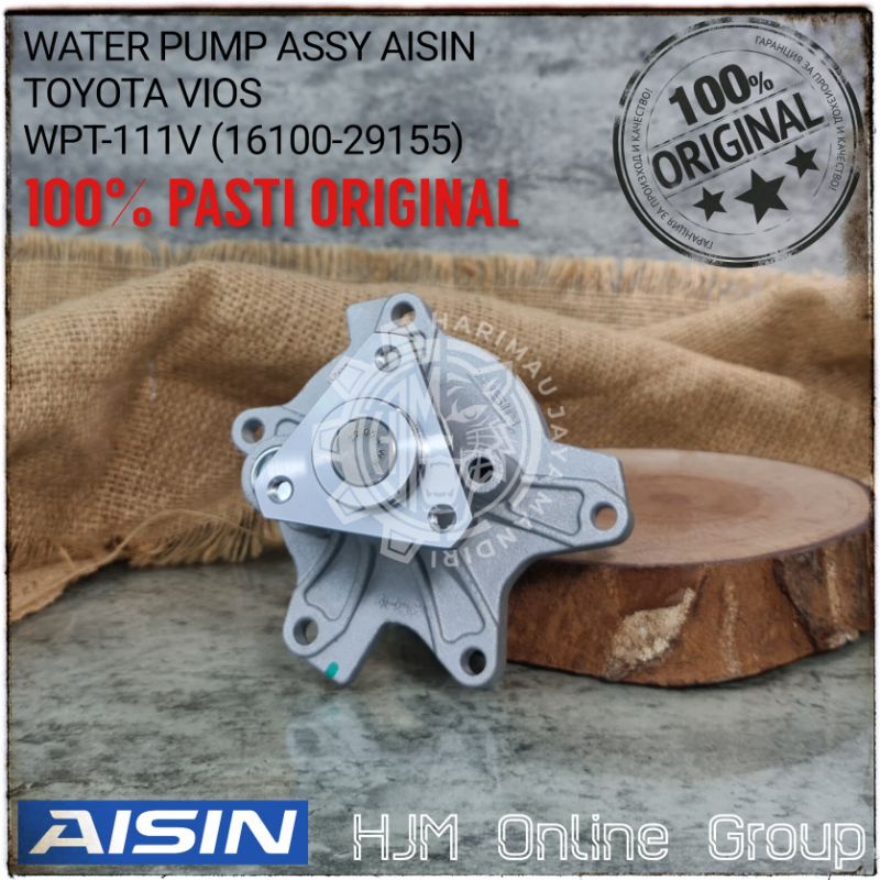 WATER PUMP TOYOTA VIOS LIMO YARIS AISIN JAPAN ORIGINAL WPT-111V
