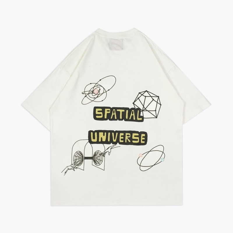 FAITH FADE LOTU - Spatial Universe Oversized Tee (Broken White)