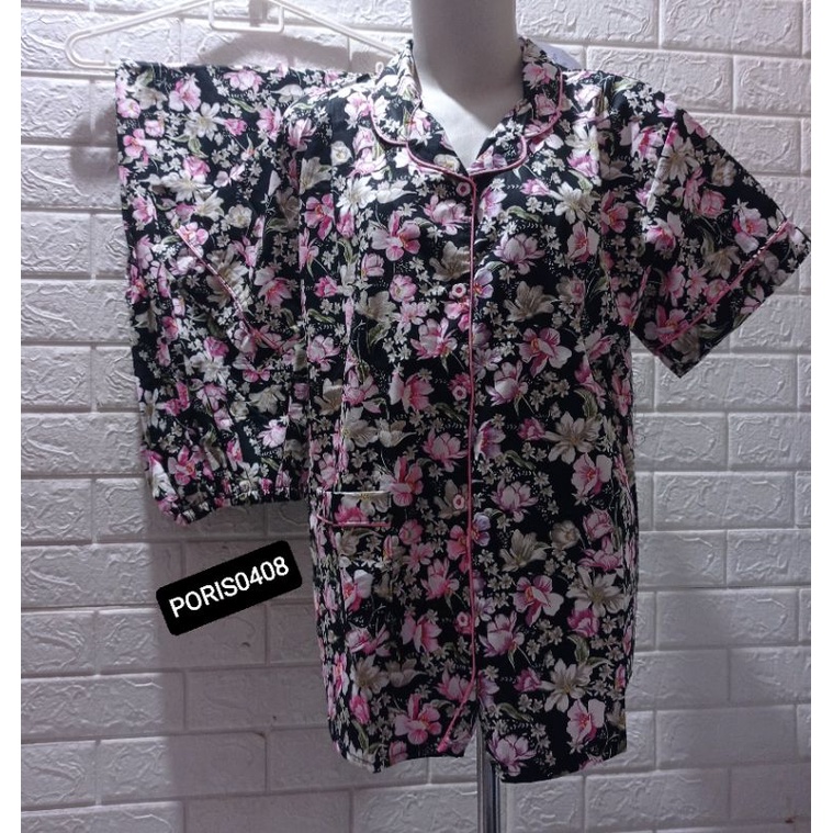 Baju Tidur HOKI &amp; SHEILA CP Gold katun wanita (Claudia flower)
