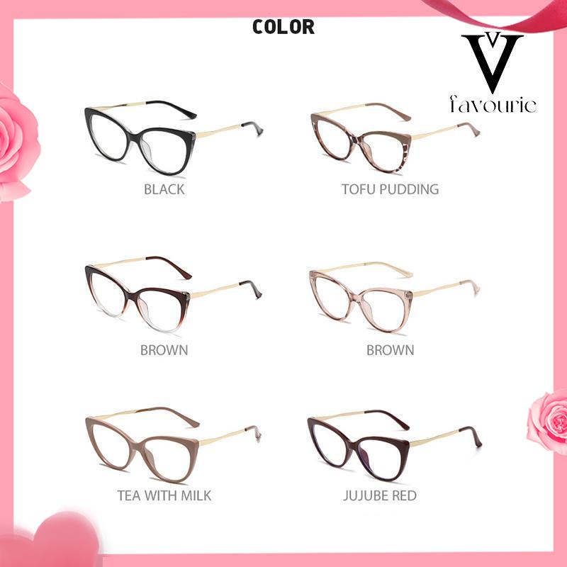 CODKacamata Cat Eye Terbaru Anti-Radiasi Blue Light Wanita Dan Pria Import Kacamata Fashion Korea-FA