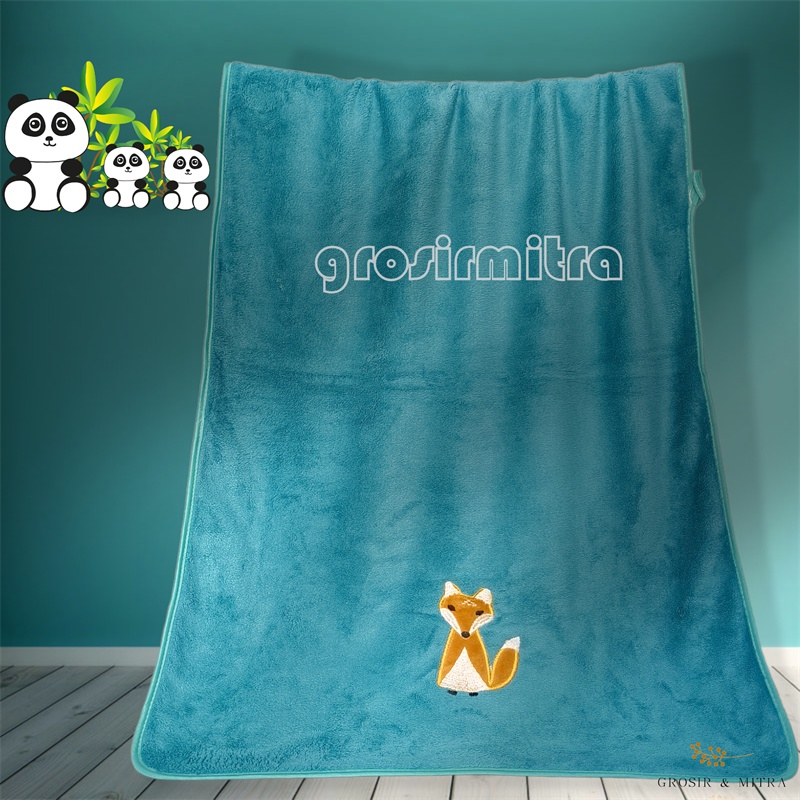 Handuk Bayi Mandi Microfiber Handuk Mandi Anak Handuk Mandi Dewasa Motif Fox