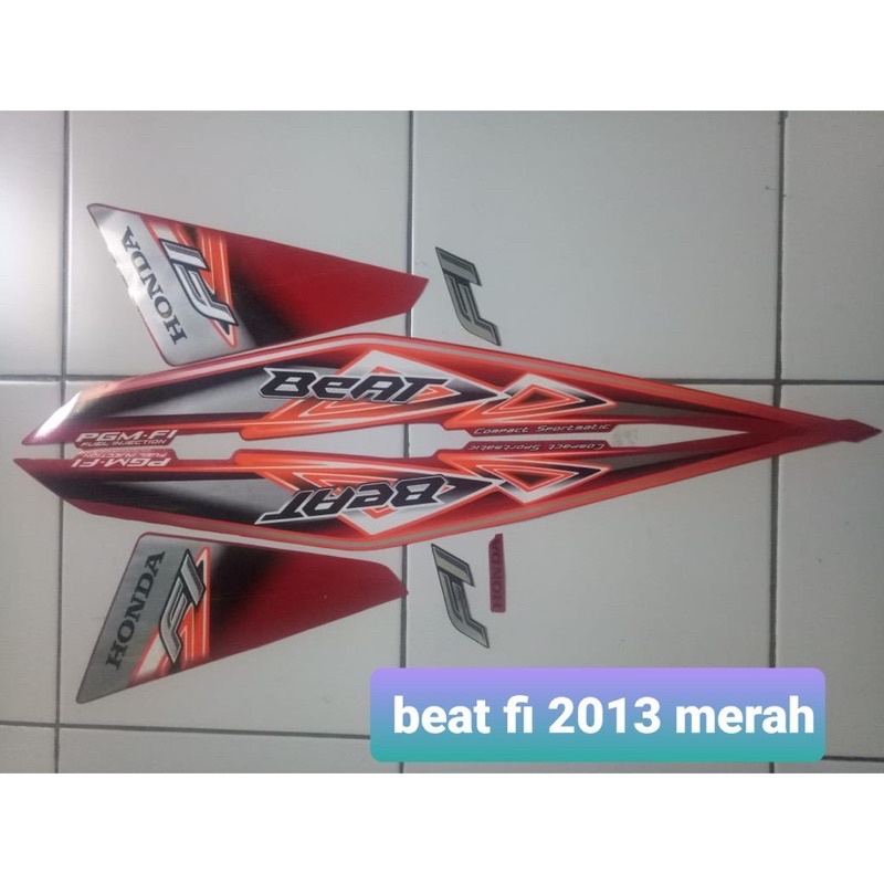 STICKER / STRIPING / LIS BEAT FI MERAH 2013