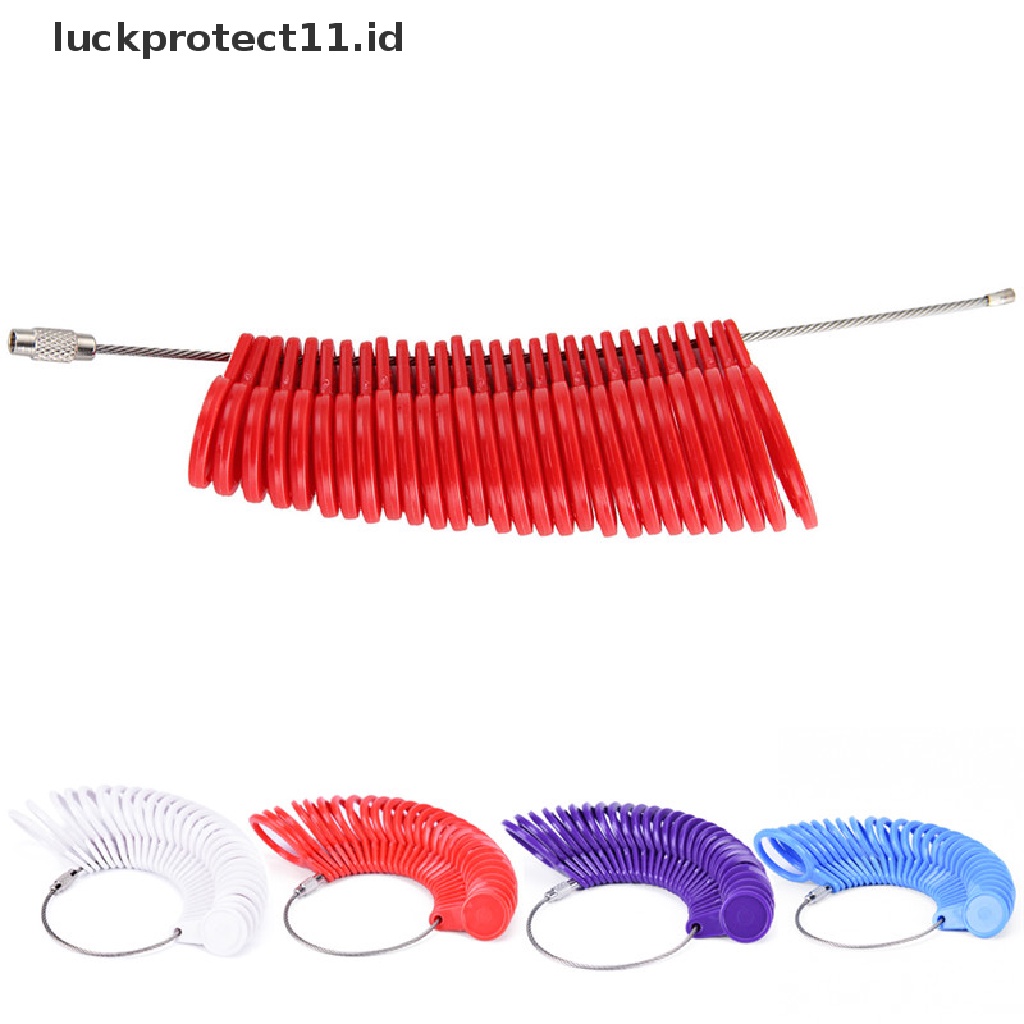 /Fashion Hot// Fashion// Measure Finger Sizer Ring Gauge Semua Ukuran UK A-Z Ukuran As 0-13 Plastik Cap.